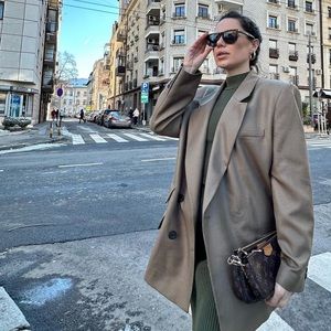 Zara Pocket Double Breasted Blazer